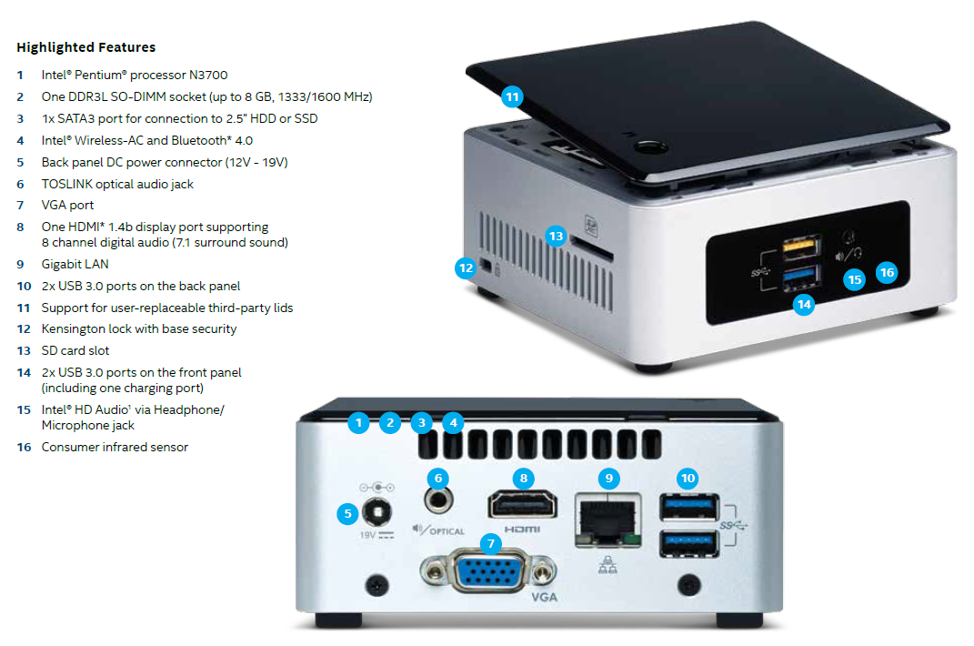 INTNUC-10014 Product Specification and Manual - Intel Next Unit of